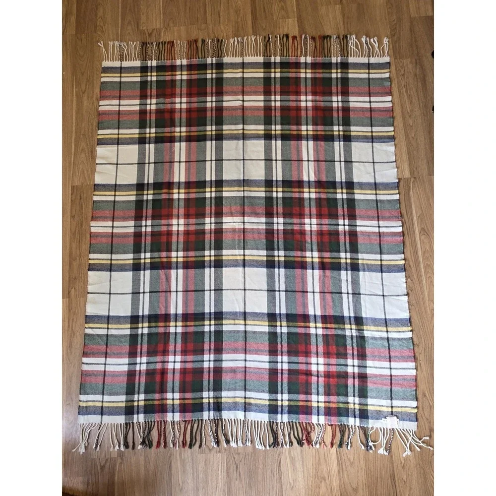 Pottery Barn Throw Blanket Tartan Denver Plaid 50